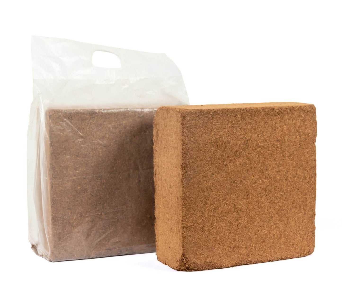 Terra Sustain Coco Peat for Plants, 10# Compressed Block, 100% Organic and Sustainable, Expands to 16gal